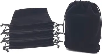 Črna flannelette vrečko Shukou velika pasja torba (１８×２３cm)
