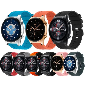 22 mm Watchband Silikonski Trak za Huawei Honor Watch GS 3 GS3/ gt 2 Pro 46mm 2E Zapestnica Smartwatch pribor Band Manžeta