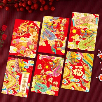 Kitajsko Novo Leto Rdeče Ovojnice Denarnih Ovojnice Srečo, Denar Rdeče paket za Spring Festival, Lunin Leto,Rojstni dan,Poroka Dekoracija