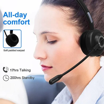 Bluetooth Slušalke Poslovnih Storitev za Stranke Slušalke M97 S polnilno Postajo BT5.0 CVC6.0 Zmanjšanje Hrupa