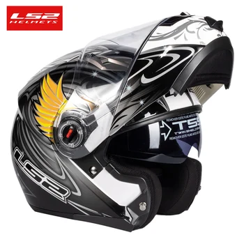 LS2 FF370 Flip up Motoristična Čelada LS2 dvojno objektiv modularne čelade z ščitnik proti soncu casco moto capacete ECE certificiranje