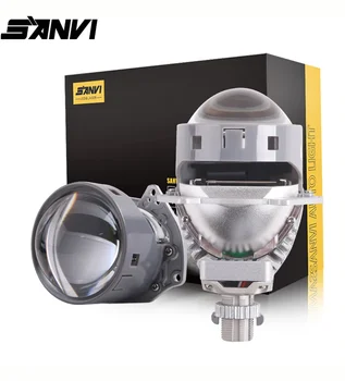 SANVI 3-Palčni Bi LED Projektor Leče za Smerniki Hella 3R G5 6000K Auto Lučka 110W Avto Luči Rekonstrukcija Kompleti Angel Eyes Leče