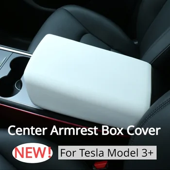 Armrest Polje Kritje za Tesla Model 3+ TPE Centralni Zaščitni Armrest Polje Zaščitni Pokrov, Nove Model3 Highland 2024 Dodatki