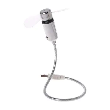 Prilagodljiv Gooseneck USB LED Ura Ventilator v Realnem Času, Prikaz Za Prenosni RAČUNALNIK