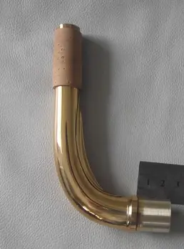 Novo Baritonski saksofon vratu zlato lak medenina material za 22,5 mm