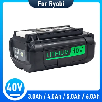 Največ 40v 3Ah-6Ah Li-ionska baterija za Ryobi največ 40v baterije OP4050 OP40401 OP4050A RY40502 RY40200 RY40400 ročna Orodja Zamenjava Baterije