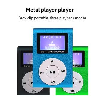 Študent Osebne stereo MP3 Kovinski Posnetek Zaslona, MP3 Predvajalnik Mini Prenosni Posnetek MP3 Študent Osebne stereo