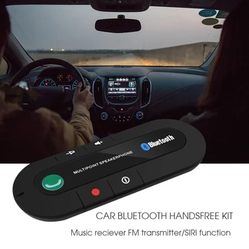 Bluetooth Prostoročni Komplet Brezžični Bluetooth Zvočnik Telefona, MP3 Predvajalnika Glasbe sončnega Posnetek Zvočnik z Avto Polnilec