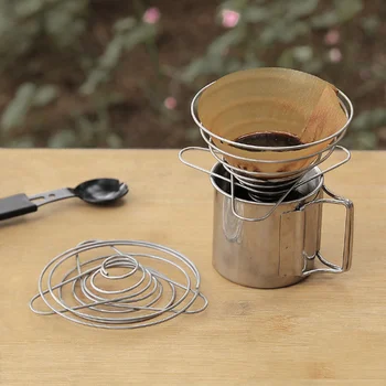 1pc Strani Kuhana Kava Filter Kave, ki Orodje, Ročno Varjenje Pokal Lijak