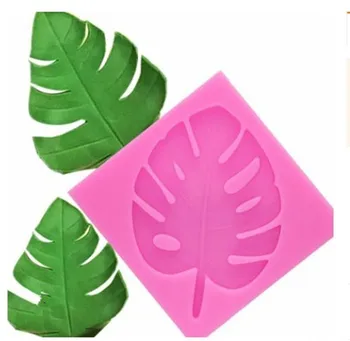 3D drevesnih listov plesni Sugarcraft Leavf silikonsko plesni Želva listov fondat torta dekoraterstvo orodja Listi čokolada gumpaste plesni