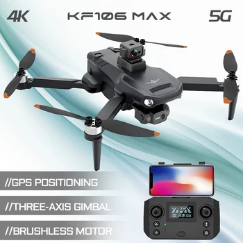 Brushless motor Quadcopter Igrače Darila Najbolj prodajajo KF106 MAX Brnenje z GPS brnenje s kamero brnenje 4k strokovno 3-osni gimbal