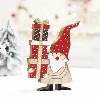 Lep Božič Lesenih Predmetov Gladek Rob Sije Božič Obesek Risanka Santa Claus Ornament