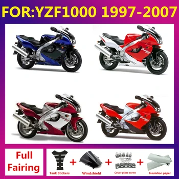 Fairings Za Yamaha YZF1000 R Thunderace 97 - 07 1997 1999 2007 ABS Plastike Motocikel polno Oklep karoserija Kit