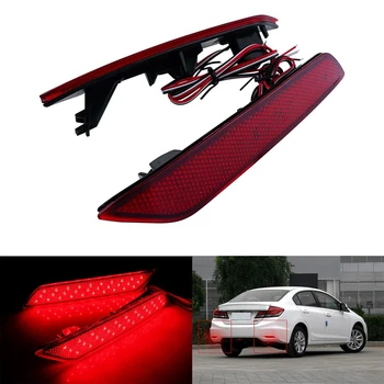 Newcar Rdeče Leče 60-SMD LED Odbijača Reflektor Zavore Rep Vključite Opozorilne Luči Za Honda Civic Sedan 2013-2015