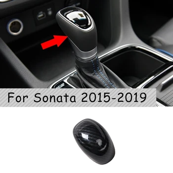 Ogljikovih Vlaken Centralne Konzole Prestavna Ročica Trim Prestavno Ročico Dekorativni Pokrov Za Hyundai Sonata 2015-2019
