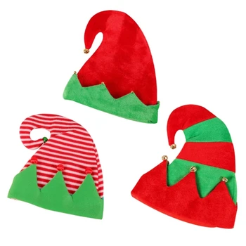 Lepe Plišastih Hat Santa Rdeče Božične Kape za Božično zabavo Decors