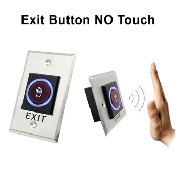 Infrardeči indukcijske No Touch Izhod Gumb Spustite Stikalo Odpirač NE COM NC LED Lučka za Dostop do Vrat Sistem za Nadzor Vstopa Odprta