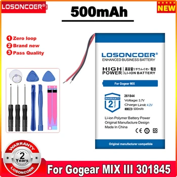 LOSONCOER 500mAh 261844 Baterija Za MP3 Bluetooth Gogear MIX III 301845