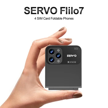 SERVO Flilo7 Štiri KARTICE Flip Mobilni Telefon 2.6